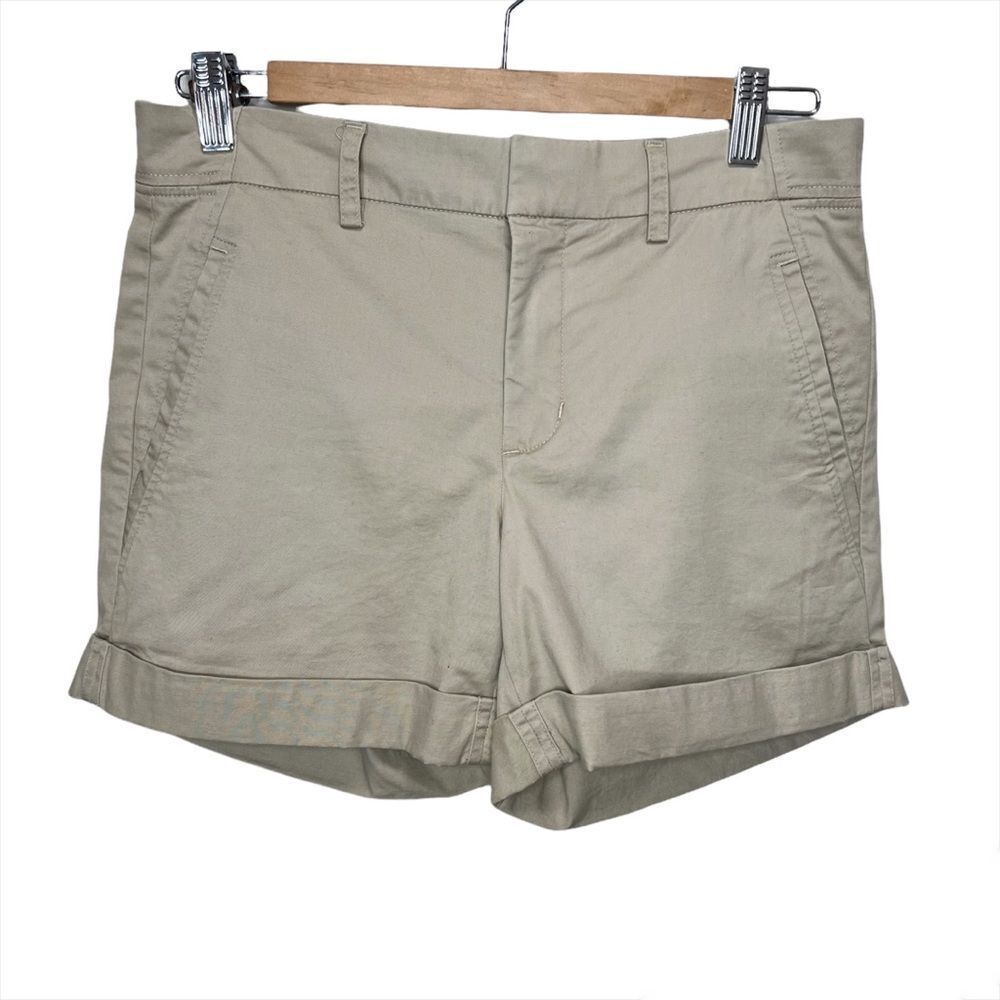 Vince Beige Rolled Cuff Shorts Size 4